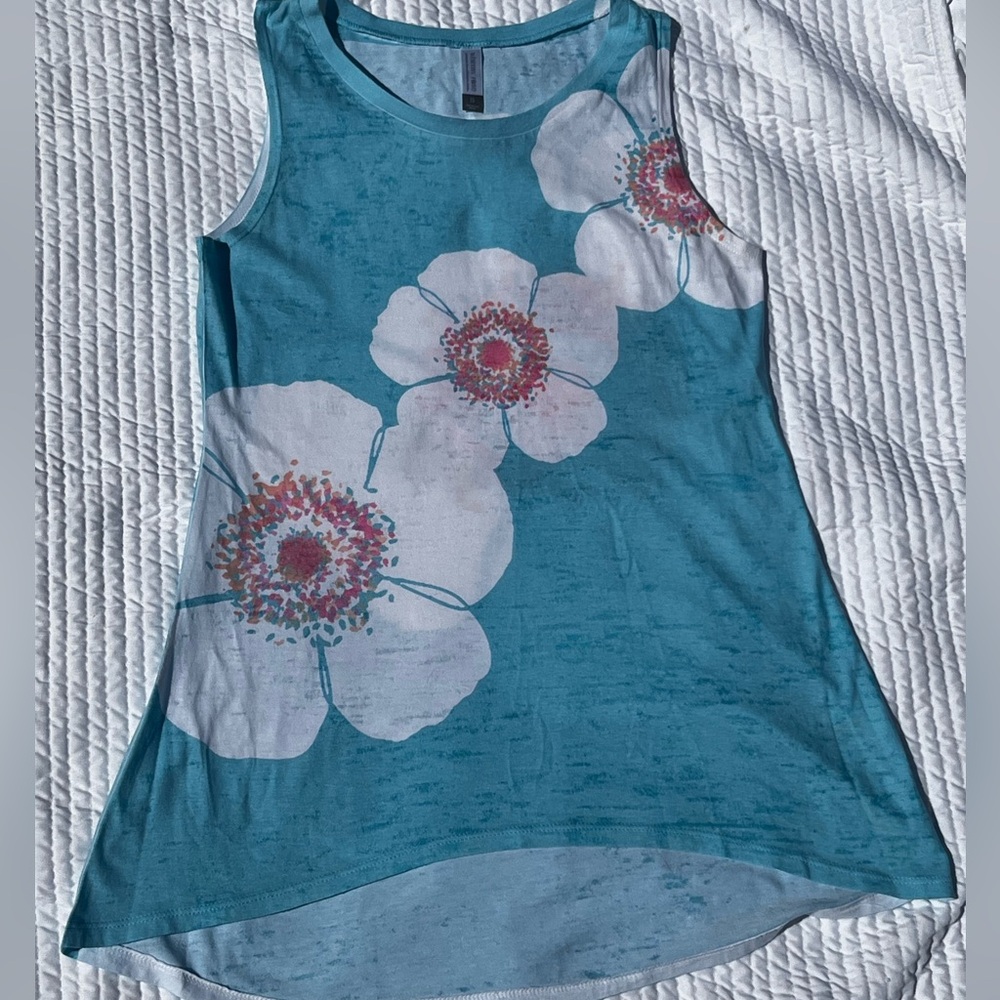 Whimsy Rose Hi-Low Womans Tank Top Sz S